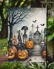 Pet Cemetery Spooky Halloween Garden Flag Mailbox Flag Decorative Yard Flag Banner Outside Patio Artwork Yard Flower Beds, Garden Size, Multicolor