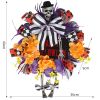 Whimsical Halloween Skeleton Wreath – Designer Front Door Décor