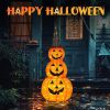 5FT Lighted Collapsible Halloween Pumpkin | Pop-Up Jack-o'-Lantern with 100 Pre-Lit LED Lights