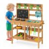 Outdoor Play Pretend Kitchen with Faucet and Removable Sinks for Children Aged 3+