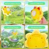 2Pcs Bubble Machines With Lights For Kids Rechargeable Dancing Sunflower Bubble Maker For 4-8Years Old Toddlers Outdoor Summer Play Toy Party Birthday