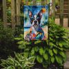 Boston Terrier Summer Beach Time Garden Flag Mailbox Decorative Yard Banner Outside Patio Artwork for Flower Beds, Garden Size, Multicolor