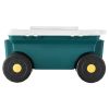 Garden Scooter with Seat, 2 in 1 Rolling Garden Cart with Storage Bin, Supports up to 227 lbs, Outdoor Wagon with Handle, Lightweight Storage Gardenin