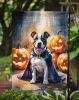 Pit Bull Terrier Puppy Halloween Garden Flag Mailbox Decorative Yard Banner Outside Patio Artwork for Flower Beds, Garden Size, Multicolor