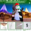 5.9-Foot Inflatable Snowman with 3 Penguins – Lighted Outdoor Christmas Yard Decoration