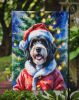 Bernedoodle Christmas Garden Flag Mailbox Decorative Yard Banner Outside Patio Artwork for Flower Beds, Garden Size, Multicolor