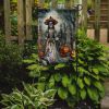 La Catrina Skeleton Spooky Halloween Garden Flag Mailbox Flag Decorative Yard Flag Banner Outside Patio Artwork Yard Flower Beds, Garden Size