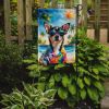 Black & Tan Chihuahua Beach Garden Flag