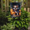 English Bulldog Puppy Halloween Garden Flag Mailbox Decorative Yard Banner Outside Patio Artwork for Flower Beds, Garden Size, Multicolor