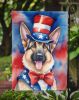 German Shepherd Patriotic American Garden Flag Mailbox Flag Decorative Yard Flag Banner Outside Patio Artwork Yard Flower Beds, Garden Size, Multicolo