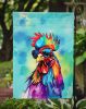 Hippie Animal Rooster Garden Flag Mailbox Flag Decorative Yard Flag Banner Outside Patio Artwork Yard Flower Beds, Garden Size, Multicolor