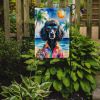 Black Poodle Summer Beach Time Garden Flag Mailbox Decorative Yard Banner Outside Patio Artwork for Flower Beds, Garden Size, Multicolor