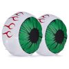 2-Pack Inflatable Giant Glowing Green Eyes – Lighted Halloween Yard Decorations
