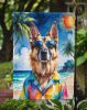 German Shepherd Summer Beach Time Garden Flag Mailbox Decorative Yard Banner Outside Patio Artwork for Flower Beds, Garden Size, Multicolor