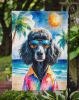 Black Poodle Summer Beach Time Garden Flag Mailbox Decorative Yard Banner Outside Patio Artwork for Flower Beds, Garden Size, Multicolor