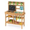 Outdoor Play Pretend Kitchen with Faucet and Removable Sinks for Children Aged 3+