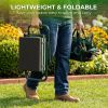 Foldable Garden Kneeler and Seat Bench with Cross-Body Tool Bag, Removable Tool Pouch, Heavy Duty Garden Stool with Soft Kneeling Pad, No Assembly,Ide