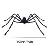 Giant Plush Halloween Spider Decoration | Large Indoor & Outdoor Spider Prop
