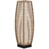 Solar Floor Lamp, Outdoor Rattan Garden Lantern Pathway Light & Decorative Driveway Lighting with Auto On/Off LED Lights for Porch, Yard, Lawn, Courty