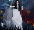 Life-Size Animated Halloween Swinging Girl – Sound & Touch Activated Hanging Decoration (4 Styles)