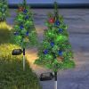 Solar LED Christmas Tree Pathway Lights | Color-Changing Outdoor Holiday Decorations