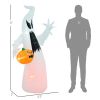 7-Foot Inflatable Halloween Ghost with LED Lights & Pumpkin – Outdoor Yard Decoration