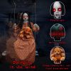 Life-Size Animated Halloween Swinging Girl – Sound & Touch Activated Hanging Decoration (4 Styles)