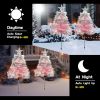 Solar Christmas Tree Pathway Lights – 4-Pack Outdoor LED Holiday Decorations