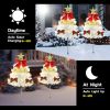 Solar Christmas Tree Pathway Lights – 4-Pack Outdoor LED Holiday Decorations